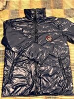 NAVY BLUE LIGHT FILLED JACKET - Image 4