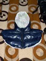 SHINY PUFFER HOOD MASK - Image 2