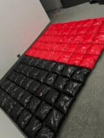 RED AND BLACK PAIR /2X BLANKETS