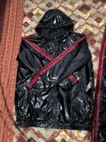 BLACK TRACKSUITE WITH RED STRIPES - Image 2